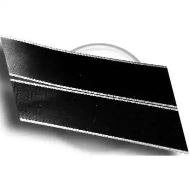 Lacets larges satin noir & argenté pour vos chaussures