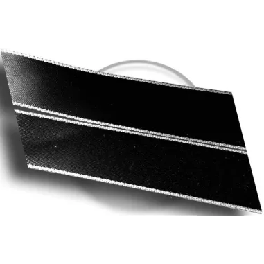 Lacets de chaussures larges satin noir argenté-Achat|Vente…