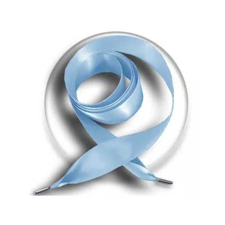 Lacets de chaussures larges satin bleu ciel-Achat|Vente en…