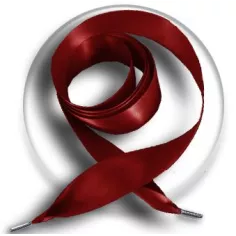 Lacets de chaussures larges satin rouge basque-Achat|Vente…