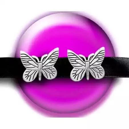 Envie de décorer vos chaussures ? Décorations papillons métal argenté