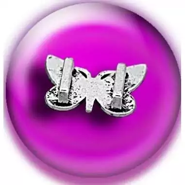 Envie de décorer vos chaussures ? Décorations papillons métal argenté