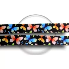 Lacets noirs papillons colorés pour vos chaussures 2