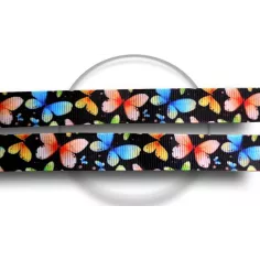Lacets noirs papillons&nbsp;colorés pour vos chaussures 2