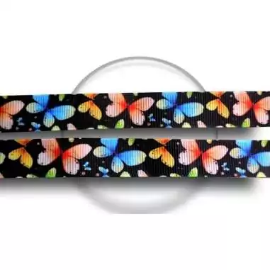 Lacets noirs papillons colorés pour vos chaussures