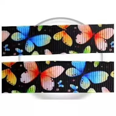 Lacets noirs papillons colorés pour vos chaussures