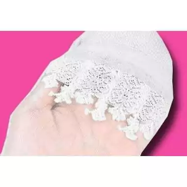 Chaussettes transparentes & blanches. pour vos jolis pieds