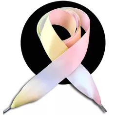 Lacets de chaussures larges satin pastel-Achat|Vente en…