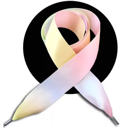 Lacets de chaussures larges satin pastel-Achat|Vente en…