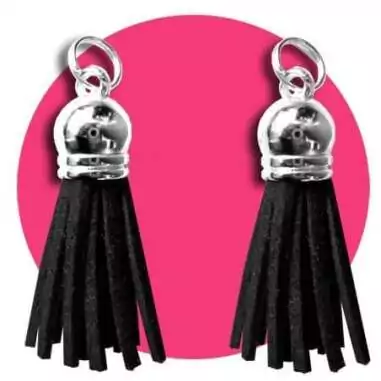 Envie de décorer vos chaussures ? Décorations Pompons-glands noirs