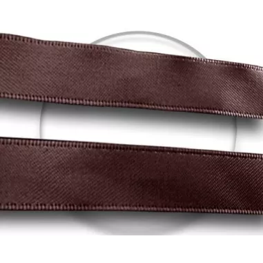 Lacets de chaussures larges satin marron café sur mesure 