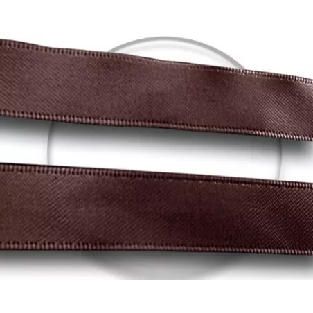 Lacets de chaussures larges satin marron café sur mesure 