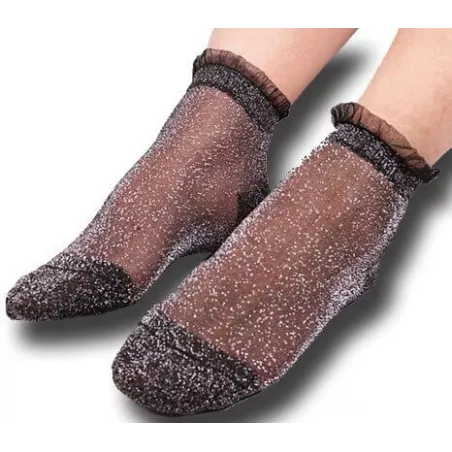 Chaussettes&nbsp;noires pailletées pour vos jolis pieds