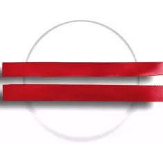 Lacets fins en satin rouge pour vos chaussures 2