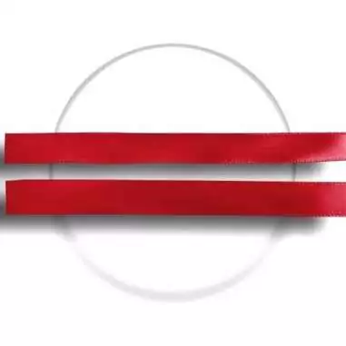 Lacets fins en satin rouge pour vos chaussures