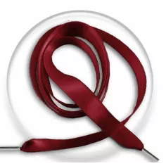 Lacets fins satin rouge&nbsp;basque pour vos chaussures