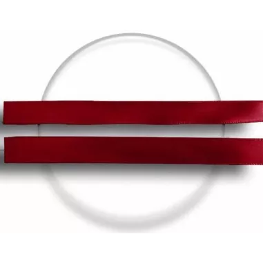 1 paire x lacets fins satin rouge basque