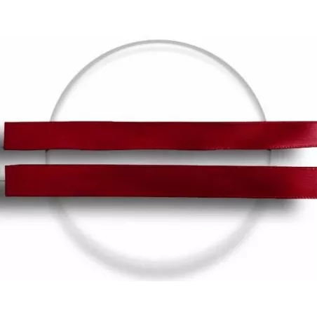 1 paire x lacets fins satin rouge basque