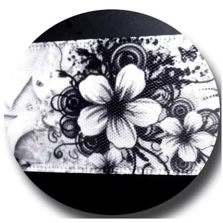 Lacets de chaussures larges satin motifs noirs.Achat|Vente…