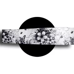 Lacets de chaussures larges satin motifs noirs.Achat|Vente… 2