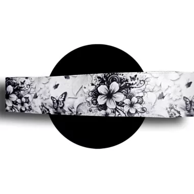 Lacets de chaussures larges satin motifs noirs.Achat|Vente…