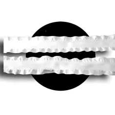 Lacets de chaussures blancs larges satin… 2