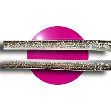 Lacets velours pailleté champagne pour vos chaussures