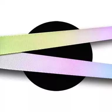 Lacets fins satin rainbow pastel pour vos chaussures