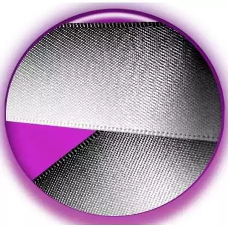 Lacets larges satin dégradé noir & gris pour vos chaussures