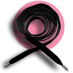 Lacets fins en velours noir pour vos chaussures 2