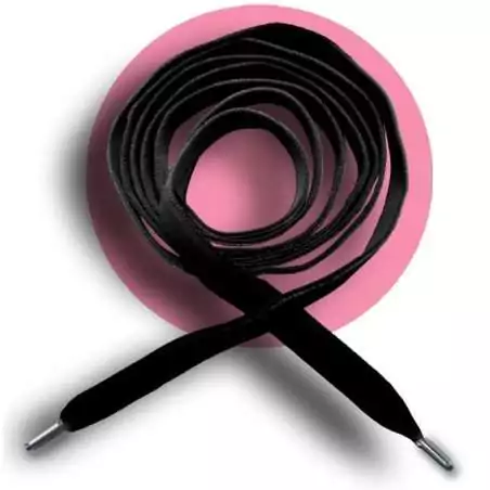 Lacets fins en velours noir pour vos chaussures Lacets fins en velours noir pour vos chaussures