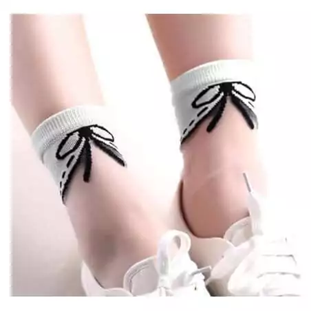Chaussettes effet col pour vos jolis pieds Chaussettes effet col pour vos jolis pieds