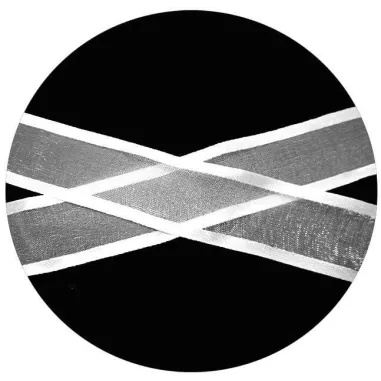 Lacets en organdi large blanc gansé en satin blanc