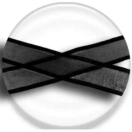 Lacets organdi noir gansé satin noir pour vos chaussures Lacets organdi noir gansé satin noir pour vos chaussures