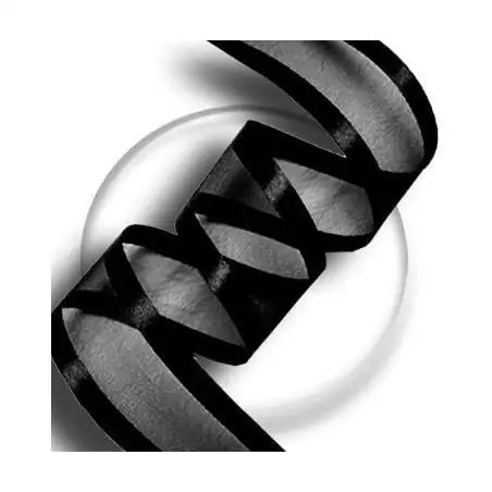 Lacets organdi noir gansé satin noir pour vos chaussures Lacets organdi noir gansé satin noir pour vos chaussures