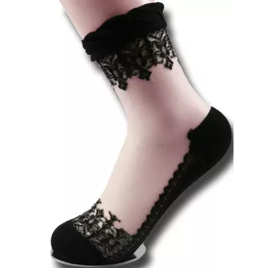 Chaussettes&nbsp;transparentes & noires pour vos jolis pieds