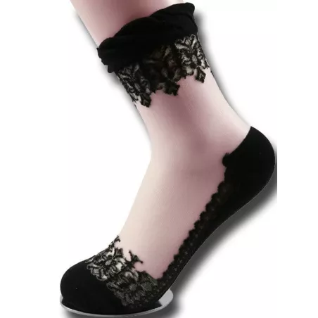 Chaussettes&nbsp;transparentes & noires pour vos jolis pieds