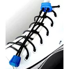 Lacets élastiques noirs-sans noeuds-autobloquants-Achat|Ven…