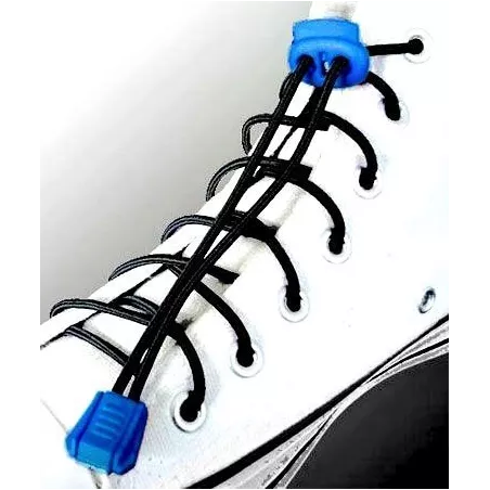 Lacets élastiques noirs-sans noeuds-autobloquants-Achat|Ven…