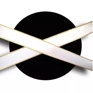 Lacets en satin blanc liseret doré pour vos chaussures