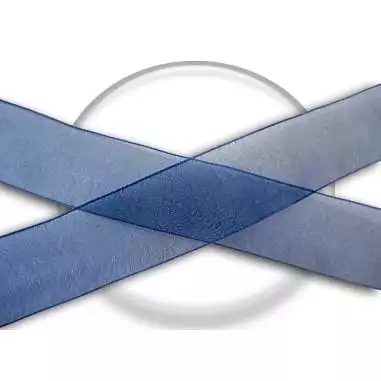 Lacets organdi large bleu marine pour vos chaussures