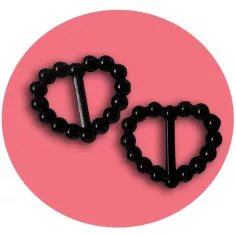 Décorations bijoux de lacets coeurs blancs en vente lacets…