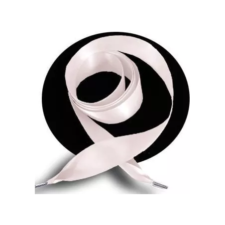 Lacets larges en satin rose poudré pour vos chaussures