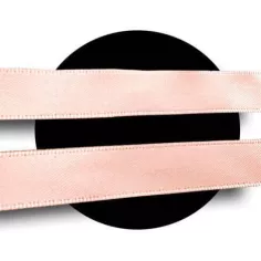 Lacets en satin rose pêche pour vos chaussures 2