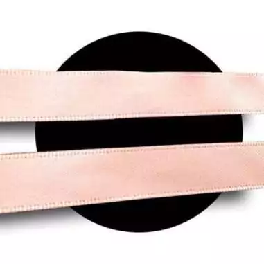 Lacets en satin rose pêche pour vos chaussures