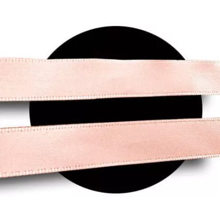 1 paire x lacets satin rose pêche