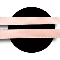 Lacets&nbsp;fins&nbsp;en satin rose pêche pour vos chaussures 2