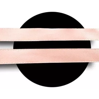 1 paire x lacets fins satin rose pêche