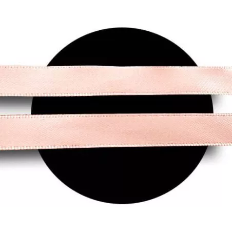 1 paire x lacets fins satin rose pêche