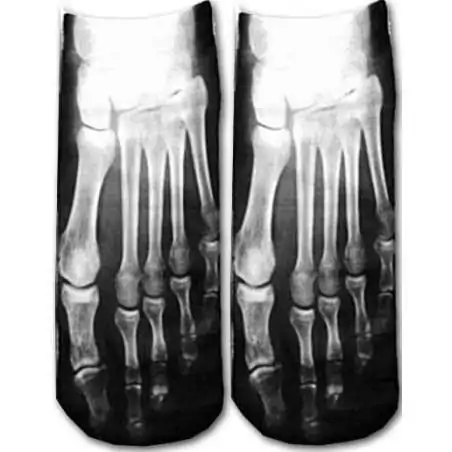 Socquettes décor squelette pour vos jolis pieds Socquettes décor squelette pour vos jolis pieds
